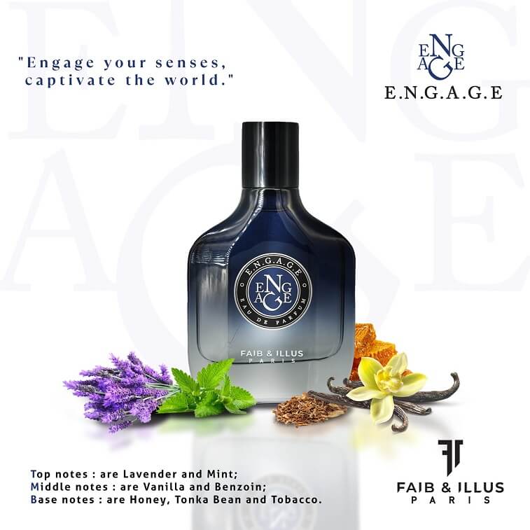 Engage Perfume by Faib & Illus For Men Women, Original 100% Luxury Scent