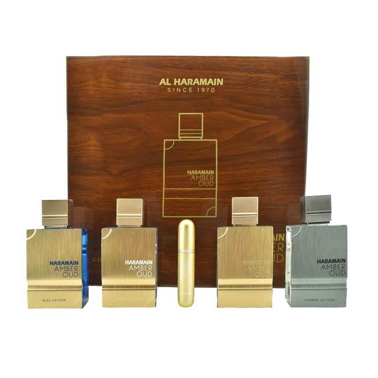 Haramain Amber Oud Perfume Set Collection, Arabic Luxury Fragrance 100ml