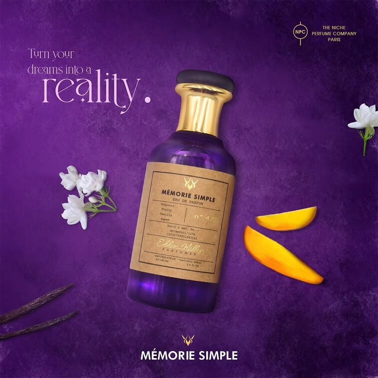 Memorie Simple Perfume for Men Women, Original Long Lasting Parfum 100ml