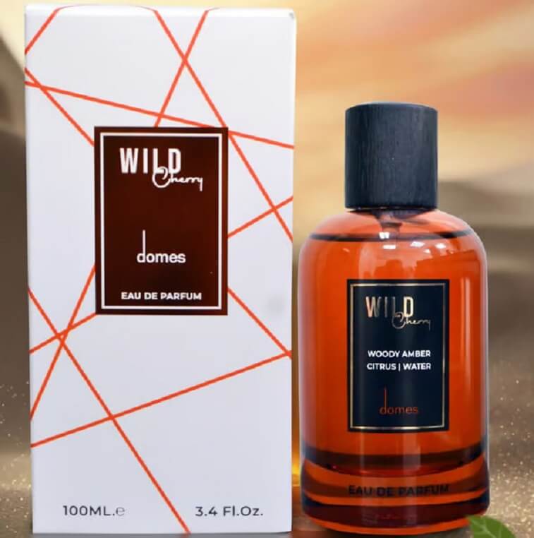 Wild Cherry Perfume Men Women, Woody Amber Scent By Domes, Original